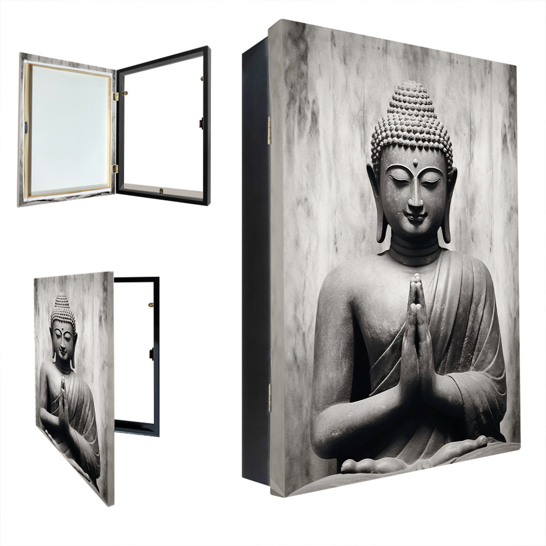 Tapa contador caja de luz vertical con cuadro zen