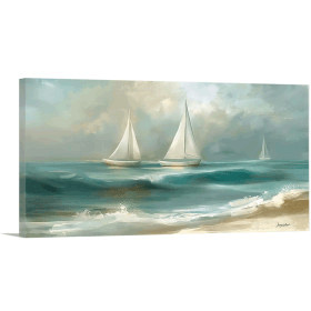 Canvas with seascapes